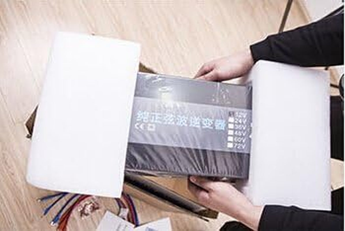 2000W Pure Sine Wave LED Display Solar Power Inverter (Black)