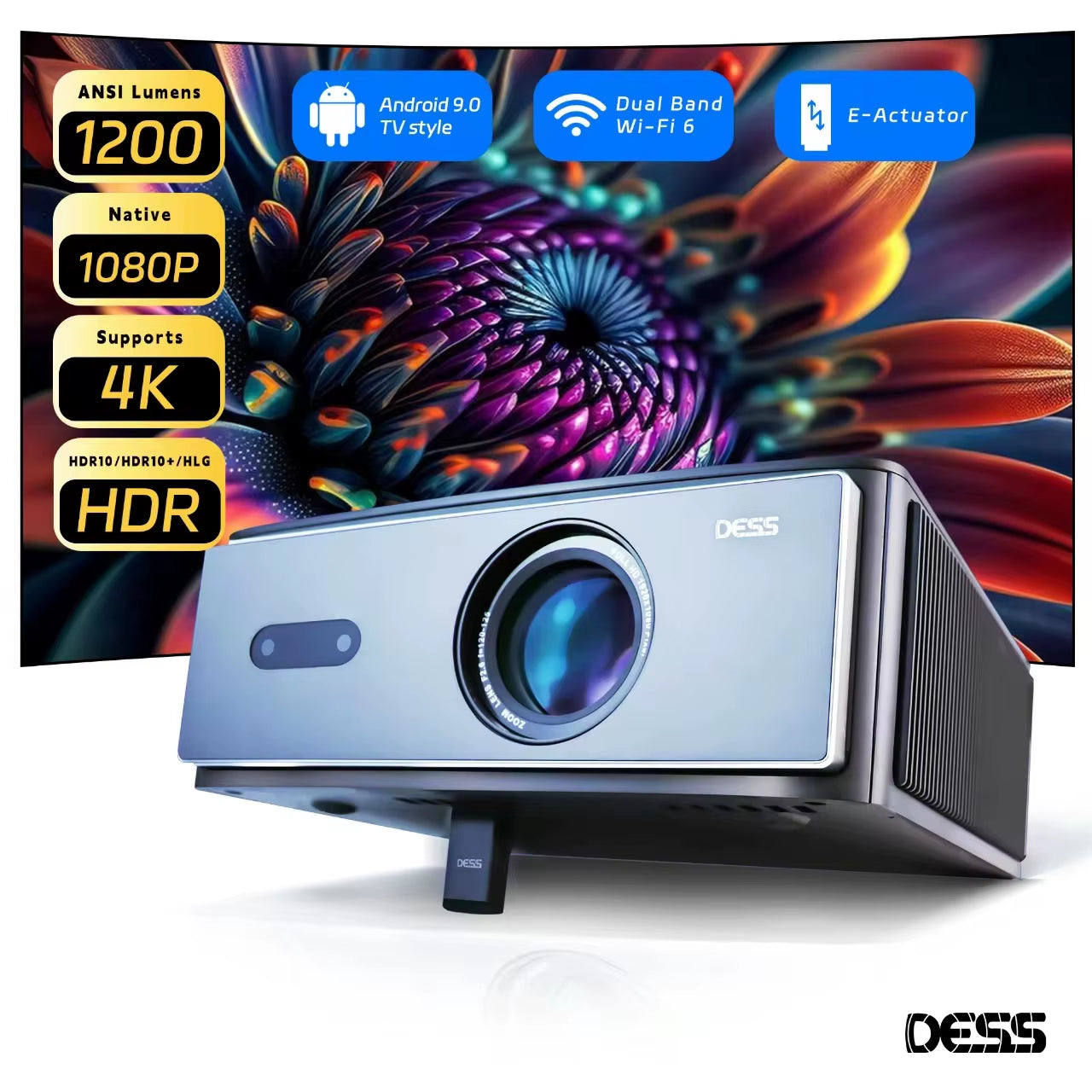 C4 PRO 1080P Projector Full HD