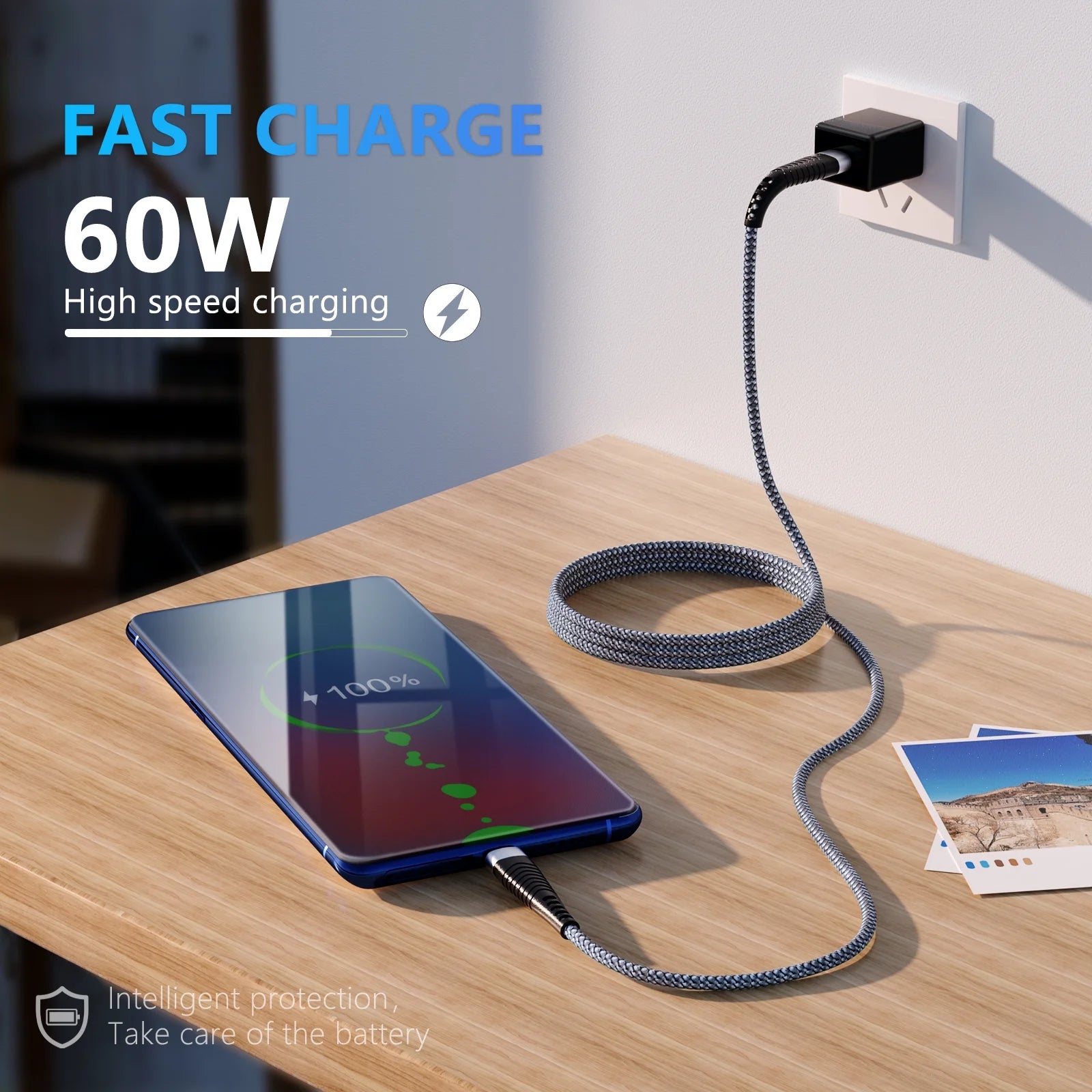 Usb C to Usb C Cable, [2Pack 6FT] 60W Fast Charging