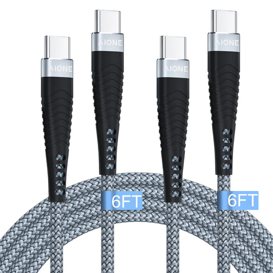Usb C to Usb C Cable, [2Pack 6FT] 60W Fast Charging