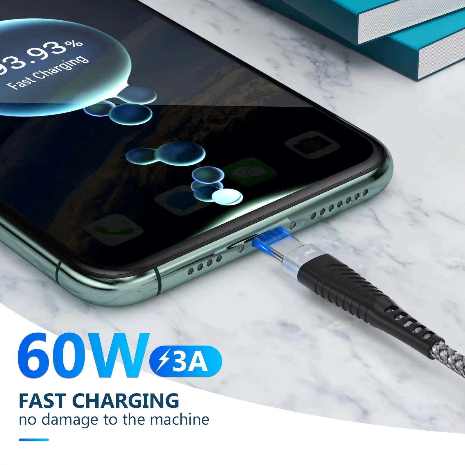 Usb C to Usb C Cable, [2Pack 6FT] 60W Fast Charging