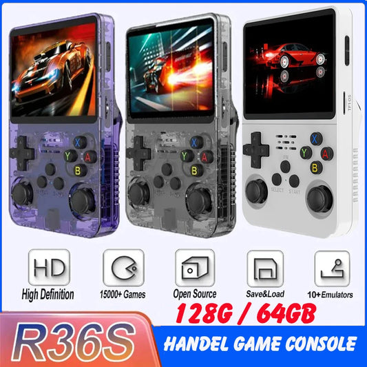 R36S Retro Handheld Video Game Console with Linux System